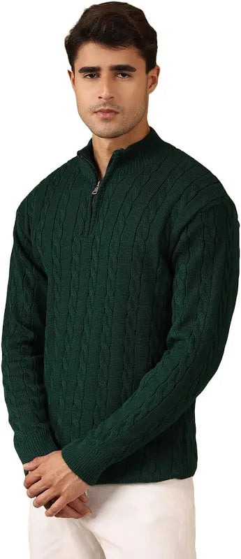 Men's High Neck Zipper